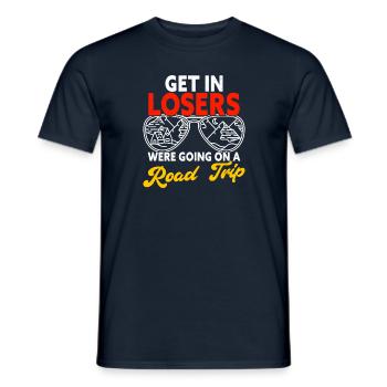 Get In Losers Were Going On A Road Trip Family - Men's T-Shirt - navy - Front - AI Model Male 178 light (178cm)