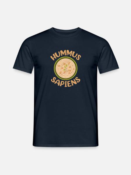 Hummus Sapiens Funny Vegan Vegetarian Veganism - Männer T-Shirt - Navy