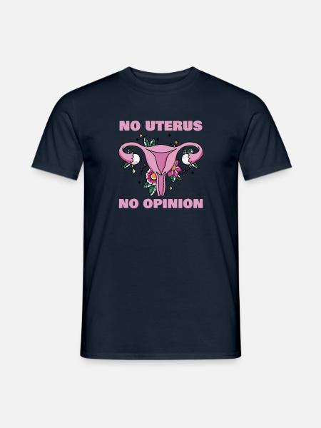 No Uterus No Opinion Hysterectomy Uterus Surgery - Männer T-Shirt - Navy