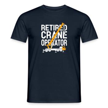 Retired Crane Operator Heavy Equipment Operator - Männer T-Shirt - Navy - Vorne - AI Model Male 178 light (178cm)