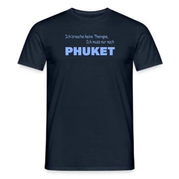 Therapie Phuket - Männer T-Shirt - Navy - Vorne - AI Model Male 178 light (178cm)