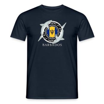 Barbados Riffhai - Männer T-Shirt - Navy - Vorne - AI Model Male 178 light (178cm)
