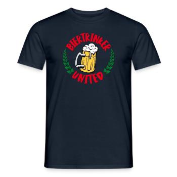 Buveurs de bière united - T-shirt homme - marine - Devant - AI Model Male 178 light (178cm)