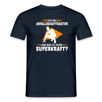Abfallbeauftragter Spruch lustig - Männer T-Shirt - Navy - Vorne - AI Model Male 178 light (178cm)