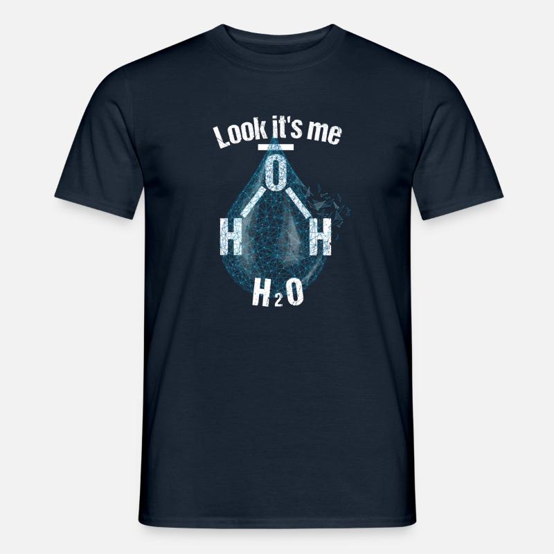 Wasser - Männer T-Shirt - Navy