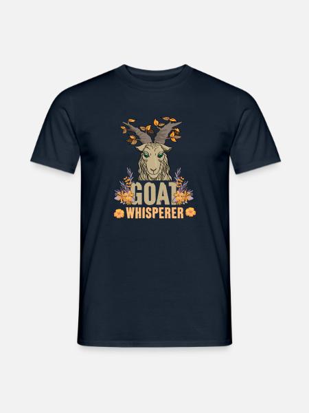 Goat Whisperer Funny Goat - Men's T-Shirt - navy