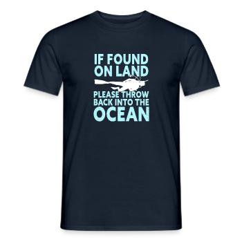 Drôle de plongée sous-marine Scuba Diver - T-shirt homme - marine - Devant - AI Model Male 178 light (178cm)