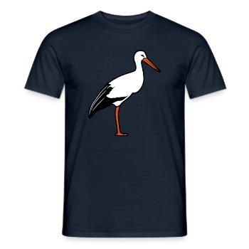 stands de cigogne - T-shirt homme - marine - Devant - AI Model Male 178 light (178cm)