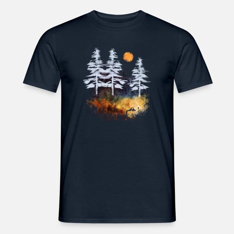 Tannendunkel - Männer T-Shirt - Navy