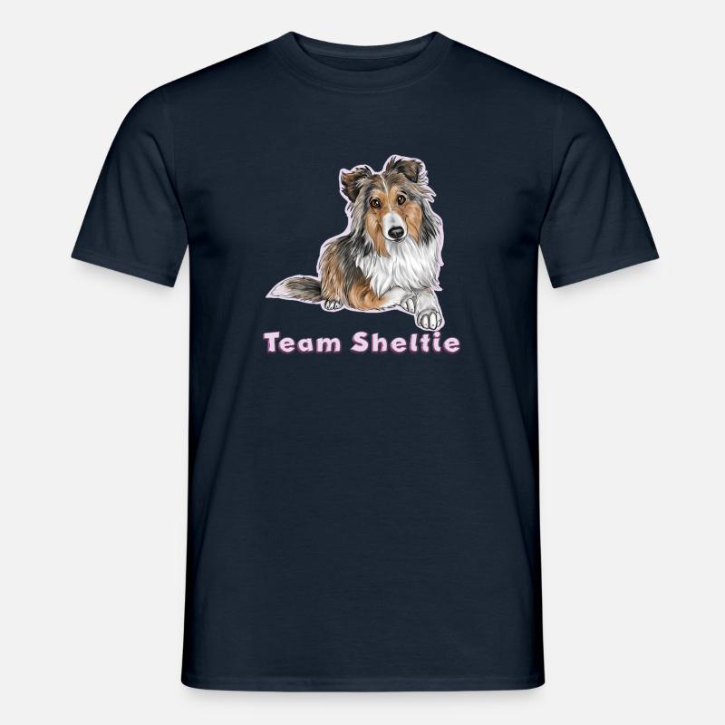 Team sheltie - Männer T-Shirt - Navy