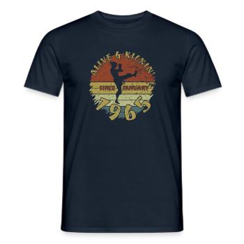 60. Geburtstag Vivant depuis 01/1965 - T-shirt homme - marine - Devant - AI Model Male 178 light (178cm)