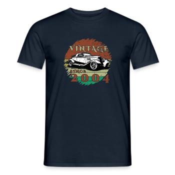 20ème Anniversaire Un Classique - Millésime depuis 2004 - T-shirt homme - marine - Devant - AI Model Male 178 light (178cm)