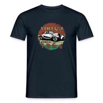 60. Geburtstag Ein Klassiker - Vintage since 1964 - Männer T-Shirt - Navy - Vorne - AI Model Male 178 light (178cm)