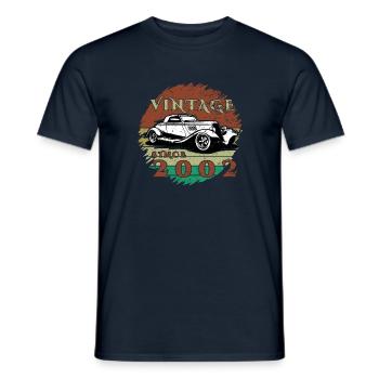22ème Anniversaire Un Classique - Millésime depuis 2002 - T-shirt homme - marine - Devant - AI Model Male 178 light (178cm)