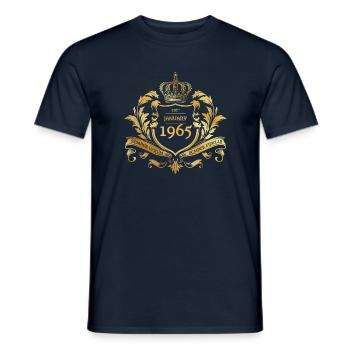 60e anniversaire Semper Verum - Création 01/1965 - T-shirt homme - marine - Devant - AI Model Male 178 light (178cm)