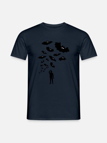 bats, fledermäuse mensch - Männer T-Shirt - Navy