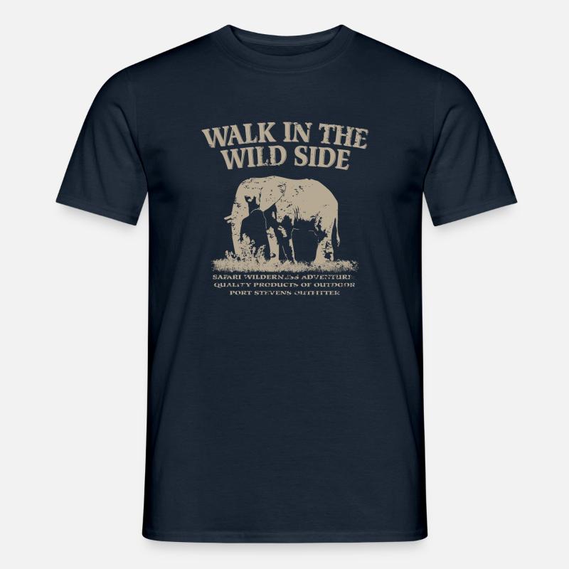 Elefant - Männer T-Shirt - Navy