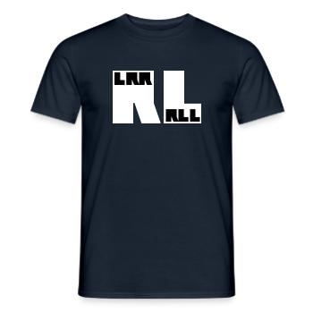 RLRRLRLL Drums Paradiddle - Männer T-Shirt - Navy - Vorne - AI Model Male 178 light (178cm)