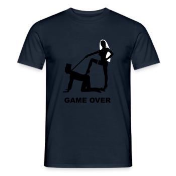 Game over JGA baccalauréat - T-shirt homme - marine - Devant - AI Model Male 178 light (178cm)