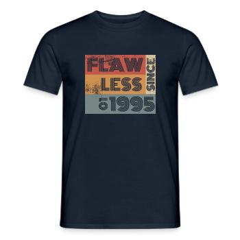 30ème Anniversaire Sans défaut depuis 01/1995 - T-shirt homme - marine - Devant - AI Model Male 178 light (178cm)