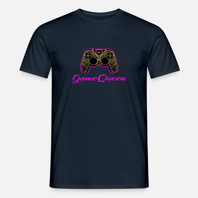 Game Queen zocken Controller - Männer T-Shirt - Navy