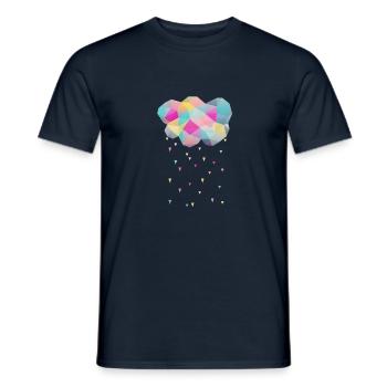WOLKE - Männer T-Shirt - Navy - Vorne - AI Model Male 178 light (178cm)