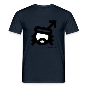 IDENTICONS Che Revolution - Männer T-Shirt - Navy - Vorne - AI Model Male 178 light (178cm)