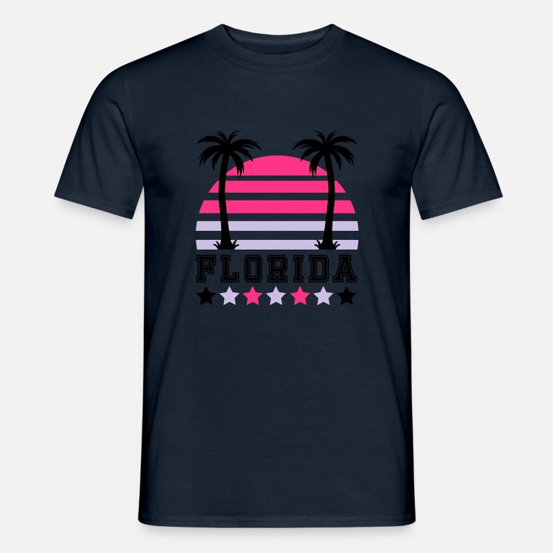 florida2 - Männer T-Shirt - Navy