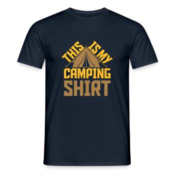 C’est mon camping - T-shirt homme - marine - Devant - AI Model Male 178 light (178cm)