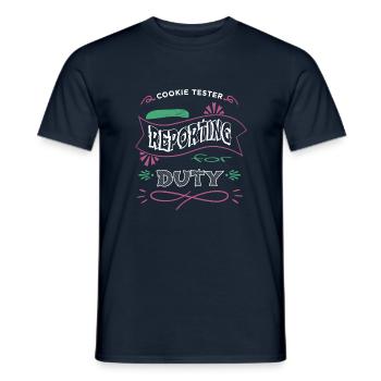 chef hoodies and sweatshirts bubaprints teach bake - Männer T-Shirt - Navy - Vorne - AI Model Male 178 light (178cm)