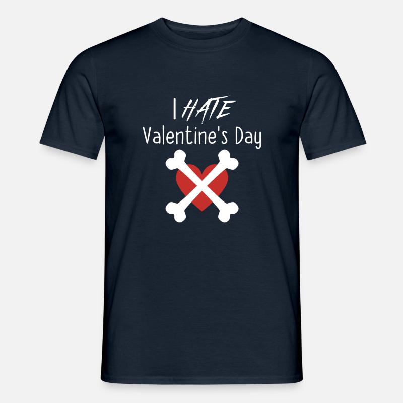 I Hate Valentine's Day - Men's T-Shirt - navy