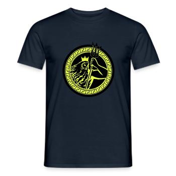 Poseidon Triton - Men's T-Shirt - navy - Front - AI Model Male 178 light (178cm)