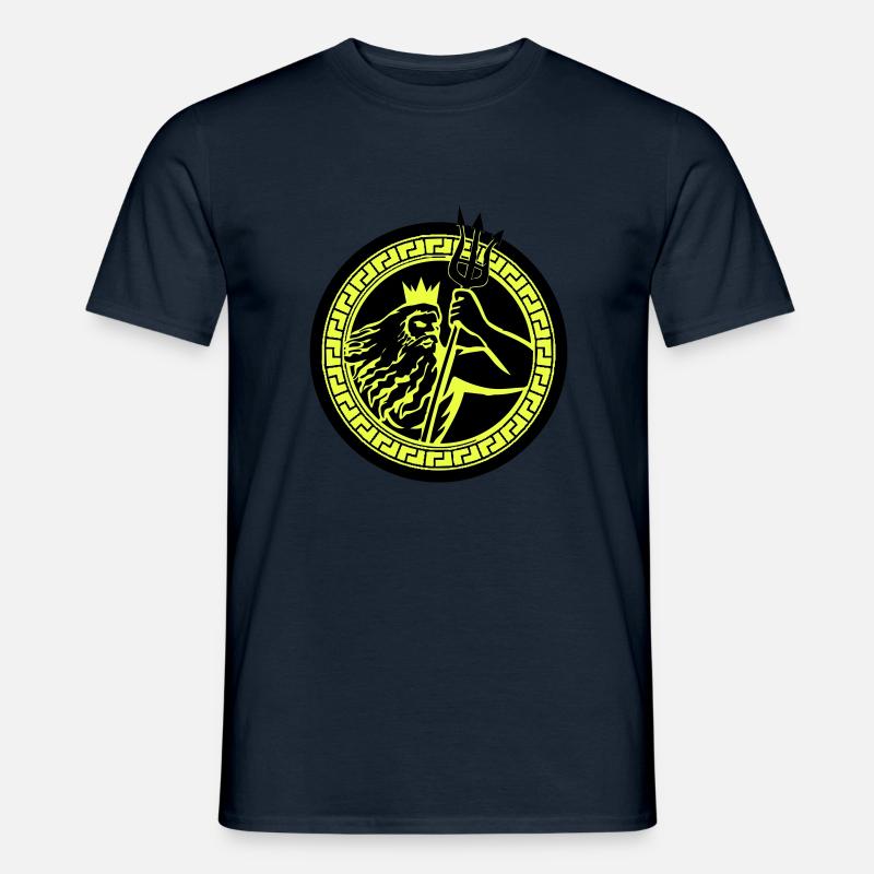 poseidon triton - Männer T-Shirt - Navy