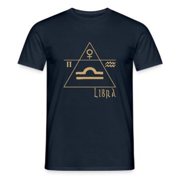 Waage - Männer T-Shirt - Navy - Vorne - AI Model Male 178 light (178cm)