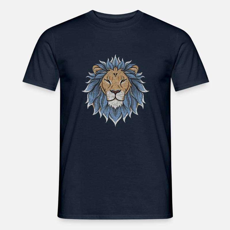 Löwe 2 - Männer T-Shirt - Navy