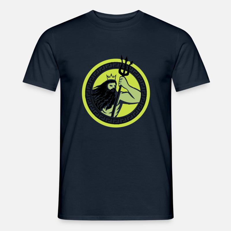 poseidon triton - Männer T-Shirt - Navy