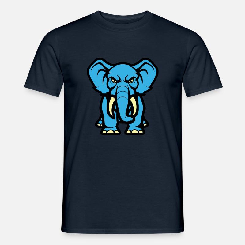 elefant comic - Männer T-Shirt - Navy