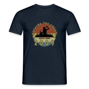16. Geburtstag Rocking the crowd SNG 06/2009 - Männer T-Shirt - Navy - Vorne - AI Model Male 178 light (178cm)