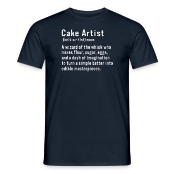 Definition des Tortenkünstlers - Männer T-Shirt - Navy - Vorne - AI Model Male 178 light (178cm)