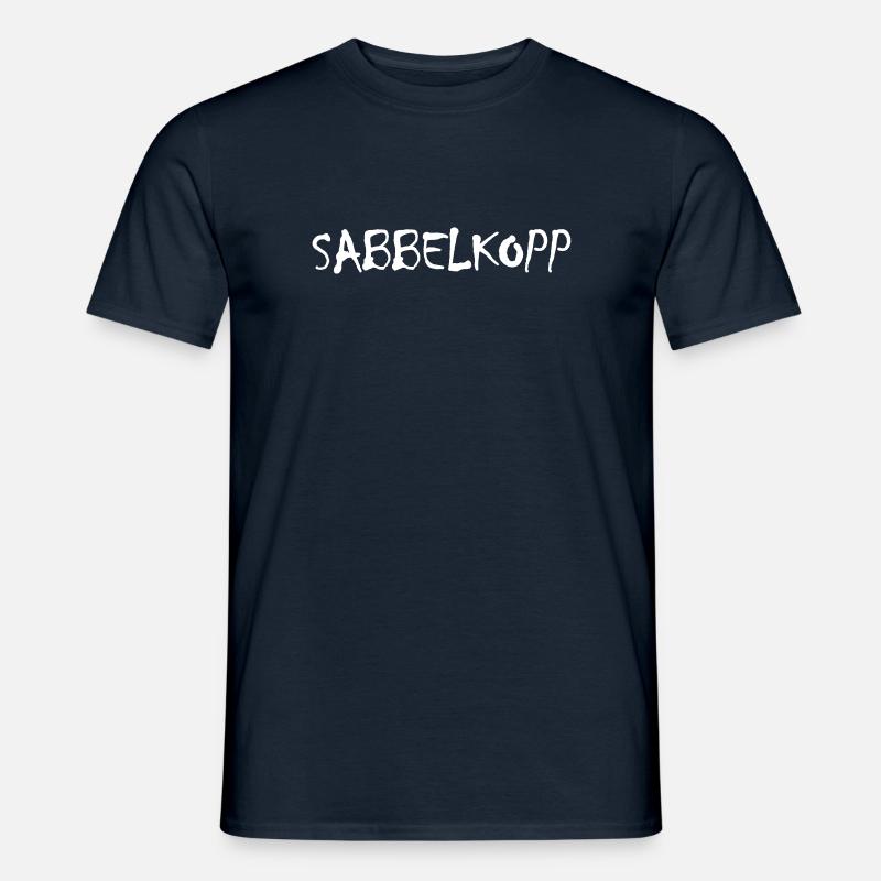 Sabbelkopp Plattdeutsch - Männer T-Shirt - Navy