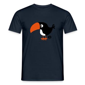 Toucan - Men's T-Shirt - navy - Front - AI Model Male 178 light (178cm)