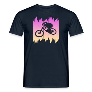 biken - Männer T-Shirt - Navy - Vorne - AI Model Male 178 light (178cm)