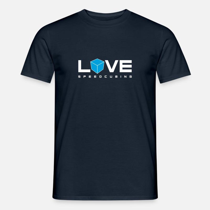 Love Speedcubing. - Männer T-Shirt - Navy