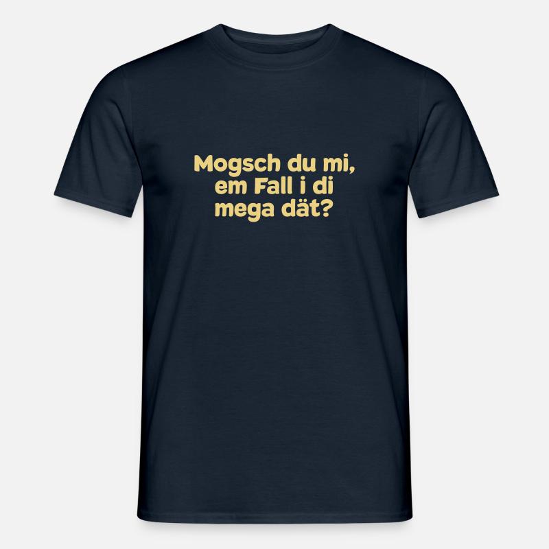 Lustiger Spruch auf schwäbisch - Männer T-Shirt - Navy