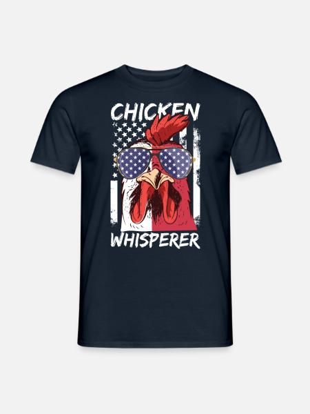 Hühnerflüsterer Chicken Whisperer - Men's T-Shirt - navy