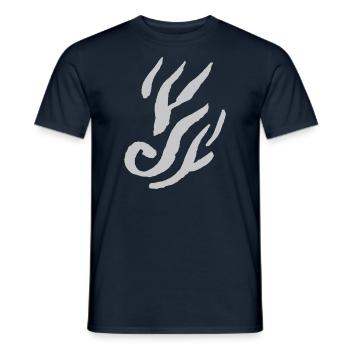 Flame Ornament - Men's T-Shirt - navy - Front - AI Model Male 178 light (178cm)