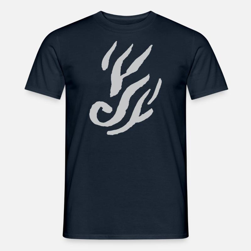 Flamme Ornament - Männer T-Shirt - Navy