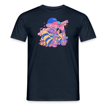 Tattoos Die Ruhe Vor Dem Sturm - Männer T-Shirt - Navy - Vorne - AI Model Male 178 light (178cm)