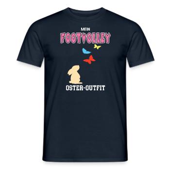 Footvolley Ostern Footvolleyspielerin Oster Outfit - Männer T-Shirt - Navy - Vorne - AI Model Male 178 light (178cm)