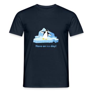 Bonne journée de glace! - T-shirt homme - marine - Devant - AI Model Male 178 light (178cm)